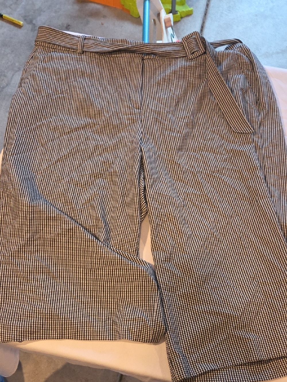 Lane Bryant Black & White Straight Leg Pants
